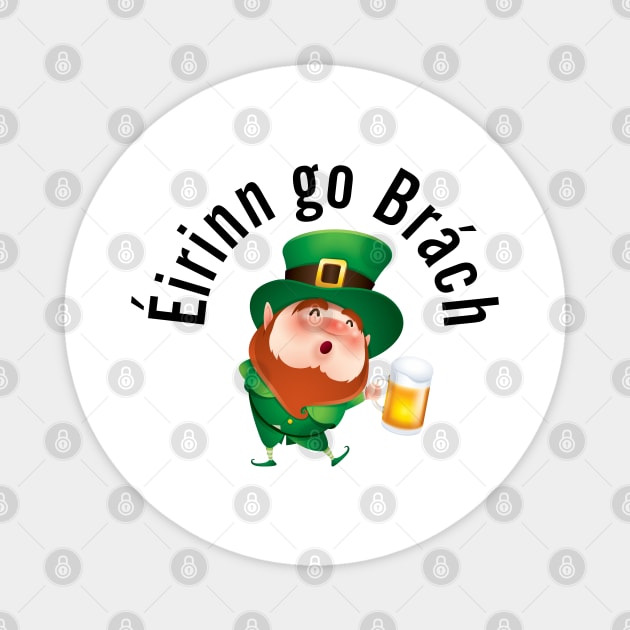 Cartoon Leprechaun with Beer Magnet by HolidayBug